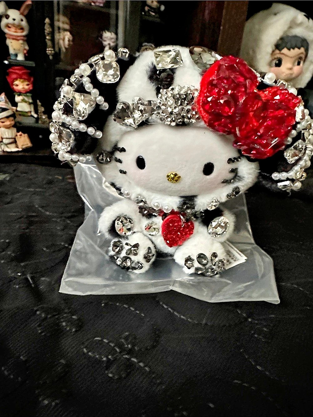 Hello Kitty Rhinestone “puppy Party Dalmatian “